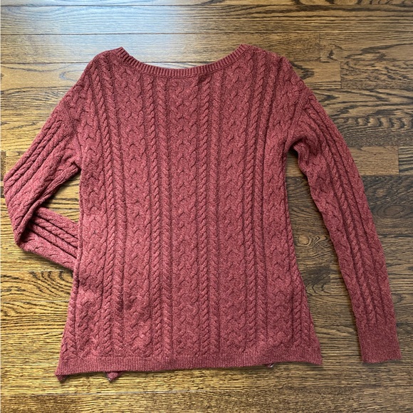 American Eagle Side Zip Sweater - Orange - Small - Picture 4 of 4